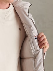 U.S. Polo Assn. Cream Smart Longline Padded Parka - Image 5 of 5