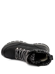 Pavers Black Lace Up Water Resistant Weather Boots - Image 4 of 5