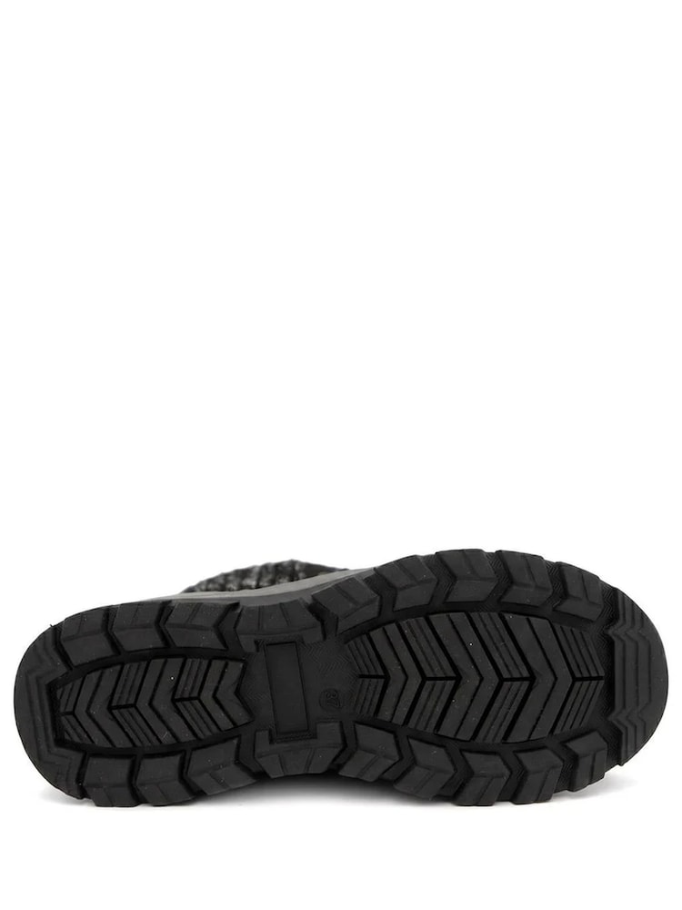 Pavers Black Lace Up Water Resistant Weather Boots - Image 5 of 5 Pavers Black Lace Up Water Resistant Weather Boots - Image 5 of 5