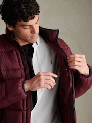 Rød - U.S. Polo Assn. Box Quilt Puffer Jacket - Bilde 5 av 8