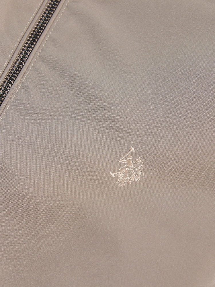 U.S. Polo Assn Natural Jersey Lined Smart Bomber Jacket - Image 2 of 4 U.S. Polo Assn Natural Jersey Lined Smart Bomber Jacket - Image 2 of 4