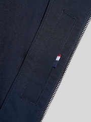 U.S. Polo Assn Blue Jersey Lined Smart Bomber Jacket - Image 4 of 4
