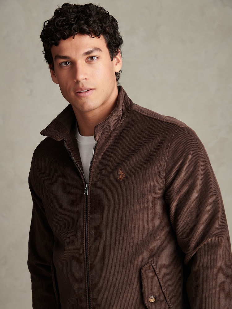 U.S. Polo Assn. Brown Corduroy Harrington Jacket - Image 5 of 5 U.S. Polo Assn. Brown Corduroy Harrington Jacket - Image 5 of 5