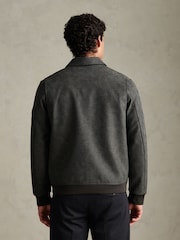 U.S. Polo Assn. Grey Premium Faux Leather Flight Jacket - Image 4 of 9