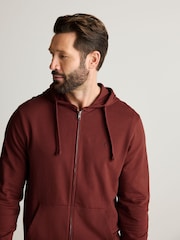 Orange Lightweight Zip Up 100% Cotton Hoodie - Image 1 of 9