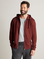 Orange Lightweight Zip Up 100% Cotton Hoodie - Image 2 of 9