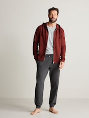 Orange Lightweight Zip Up 100% Cotton Hoodie - Image 4 of 9