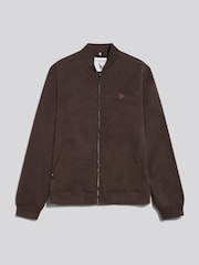 U.S. Polo Assn. Brown Jersey Lined Smart Bomber Jacket - Image 1 of 4
