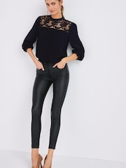 Black Coated Skinny Jeans - Image 2 of 6