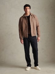 U.S. Polo Assn Natural Premium Melton Bomber Jacket - Image 3 of 8