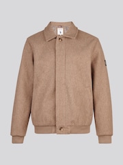 U.S. Polo Assn Natural Premium Melton Bomber Jacket - Image 6 of 8