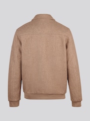 U.S. Polo Assn Natural Premium Melton Bomber Jacket - Image 8 of 8