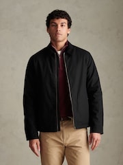 U.S. Polo Assn. Black Water-Repellent Cotton Barn Jacket - Image 1 of 7
