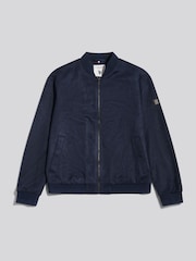 U.S. Polo Assn. Blue Premium Faux Suede Bomber Jacket - Image 1 of 2