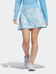 adidas Golf Womens Bright Blue Ultimate 365 Printed Skirt - Image 1 of 5