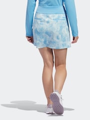 adidas Golf Womens Bright Blue Ultimate 365 Printed Skirt - Image 3 of 5