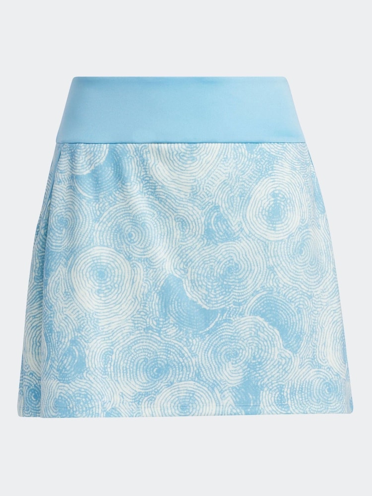 adidas Golf Womens Bright Blue Ultimate 365 Printed Skirt - Image 5 of 5