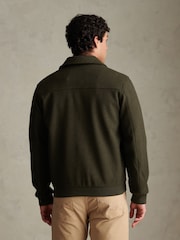 U.S. Polo Assn Green Premium Melton Bomber Jacket - Image 2 of 9