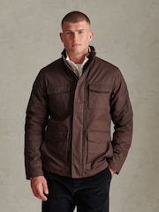 U.S. Polo Assn. Brown Premium Wax-Coated Field Jacket - Image 1 of 5