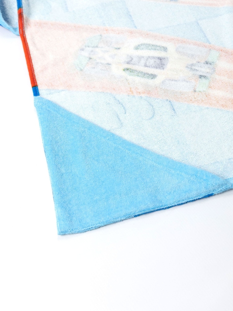 Vanilla Underground Blue Hot Wheels Poncho Towel - Image 6 of 6