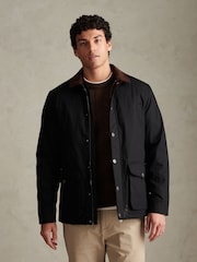 U.S. Polo Assn. Black Canvas Country Collared Jacket - Image 1 of 10