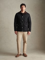 U.S. Polo Assn. Black Canvas Country Collared Jacket - Image 3 of 10