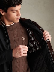 U.S. Polo Assn. Black Canvas Country Collared Jacket - Image 5 of 10