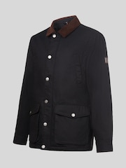 U.S. Polo Assn. Black Canvas Country Collared Jacket - Image 7 of 10