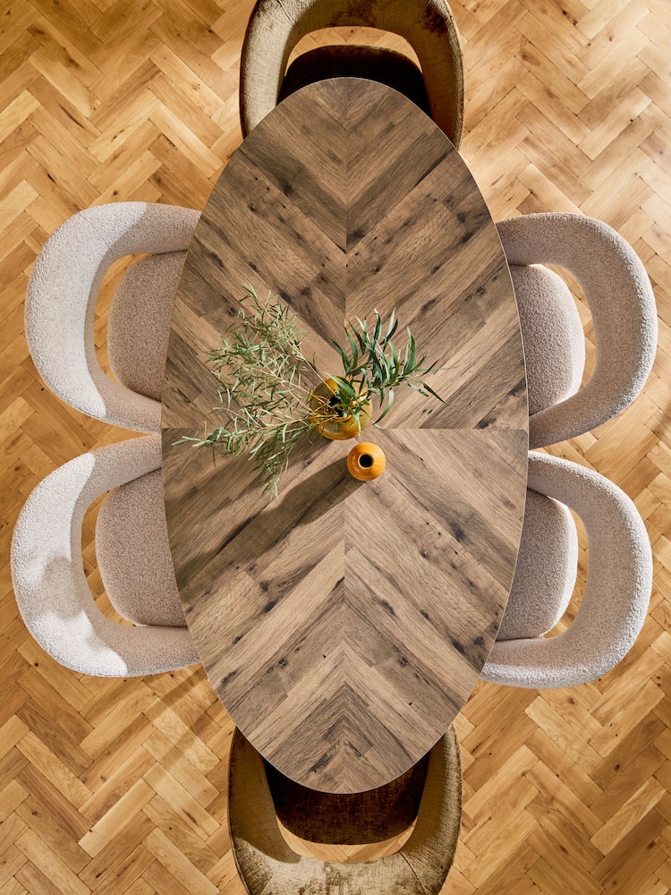 Dark Bronx 6 Seater Dining Table - Image 2 of 8