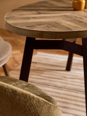 Dark Bronx 6 Seater Dining Table - Image 4 of 8