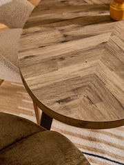 Dark Bronx 6 Seater Dining Table - Image 5 of 8