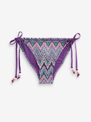 Purple/Green Crochet Bikini Bottoms - Image 6 of 7