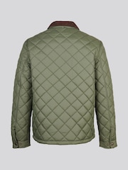 U.S. Polo Assn. Green Diamond Quilt Padded Collared Jacket - Image 7 of 8