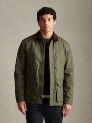 U.S. Polo Assn. Green Canvas Country Collared Jacket - Image 1 of 8
