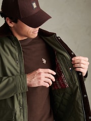 U.S. Polo Assn. Green Canvas Country Collared Jacket - Image 5 of 8