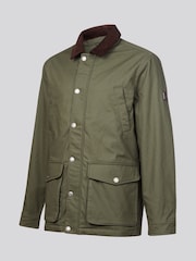 U.S. Polo Assn. Green Canvas Country Collared Jacket - Image 7 of 8