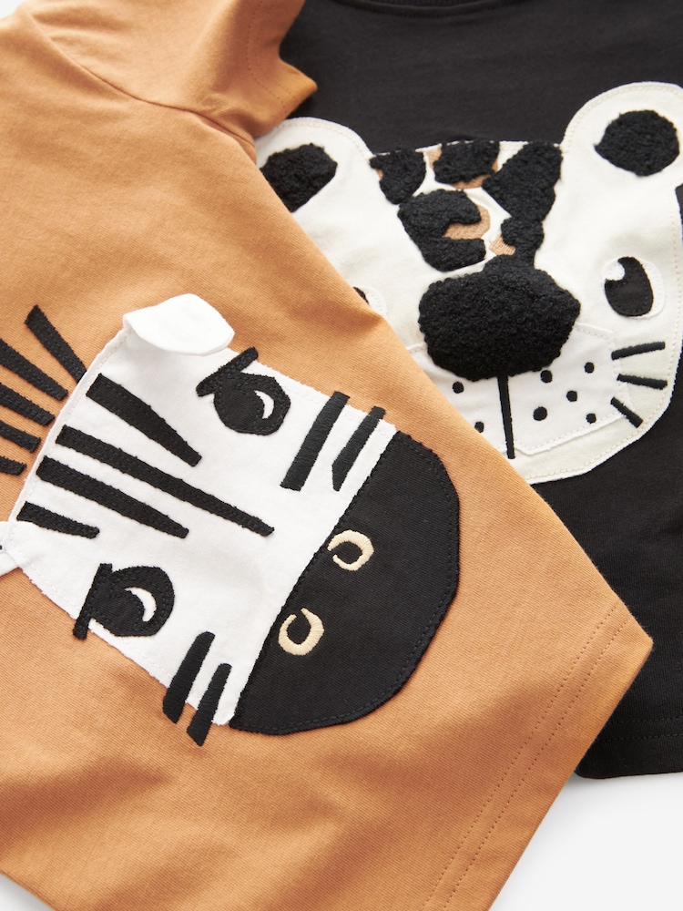 Animal Print 100% Cotton Short Pyjamas 2 Pack (9mths-8yrs) - Image 10 of 10 Animal Print 100% Cotton Short Pyjamas 2 Pack (9mths-8yrs) - Image 10 of 10