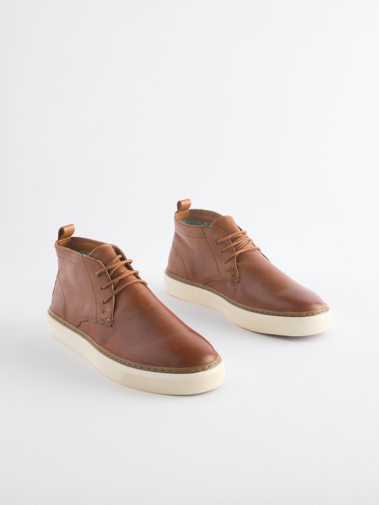 Tan Brown Cupsole Chukka Boots - Image 1 of 6