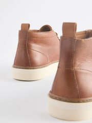 Tan Brown Cupsole Chukka Boots - Image 4 of 6