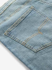 Svetlo modra letnik - Raven kroj - Vintage Wash denim kavbojke - Slika 10 iz 10
