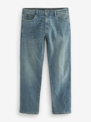 Svetlo modra letnik - Raven kroj - Vintage Wash denim kavbojke - Slika 6 iz 10