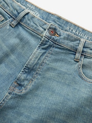 Svetlo modra letnik - Raven kroj - Vintage Wash denim kavbojke - Slika 7 iz 10