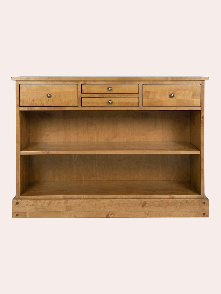 Laura Ashley Honey Gold Garrat 4 Drawer Console Table - Image 2 of 5
