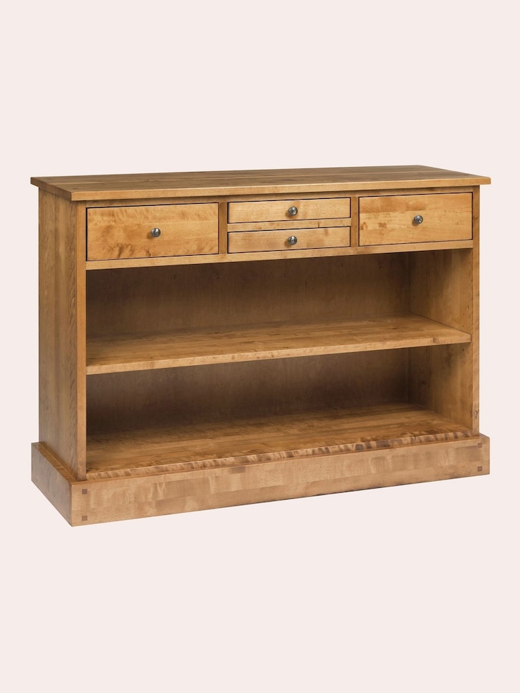 Laura Ashley Honey Gold Garrat 4 Drawer Console Table - Image 3 of 5