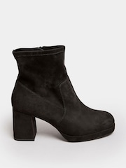 Yours Curve Black Extra-Wide Fit Platform Ankle Boots - Image 2 of 5