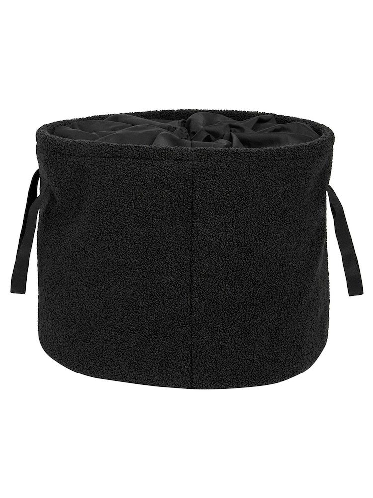 Style Sisters Black Bouclé Storage Bag - Image 4 of 4