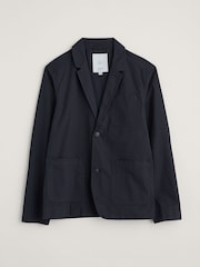 Seasalt Cornwall The Navy Mens Towen 100% Cotton Blazer - Image 4 of 5