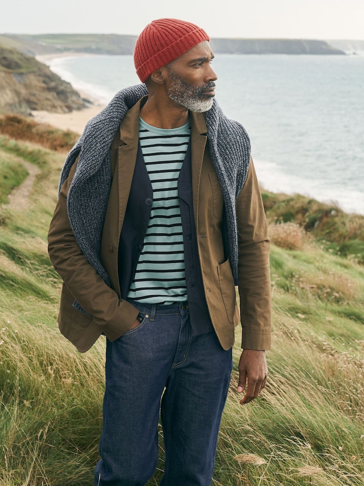 Seasalt Cornwall Green Mens Towen 100% Cotton Blazer - Image 1 of 6