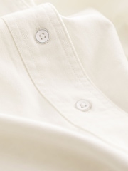 Ecru Cream Cotton Shacket - Image 1 of 3