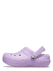 Crocs Kids Purple Classic Lined Clog Sandals - Image 3 of 7